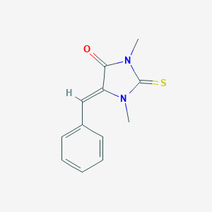 molecular formula C12H12N2OS B303470 5-Benzylidene-1,3-dimethyl-2-thioxo-4-imidazolidinone 