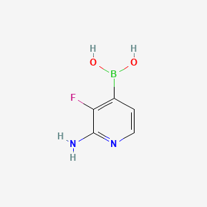 molecular formula C5H6BFN2O2 B3034704 (2-Amino-3-fluoropyridin-4-YL)boronic acid CAS No. 2096336-62-6