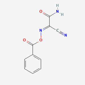 molecular formula C10H7N3O3 B3034705 [(E)-(2-amino-1-cyano-2-oxoethylidene)amino] benzoate CAS No. 20992-41-0