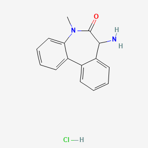 molecular formula C15H15ClN2O B3034706 7-Amino-5-methyl-5H-dibenzo[b,d]azepin-6(7H)-one hydrochloride CAS No. 209984-32-7