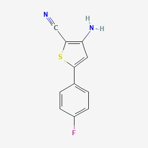 molecular formula C11H7FN2S B3034711 3-Amino-5-(4-fluorophenyl)thiophene-2-carbonitrile CAS No. 210356-63-1