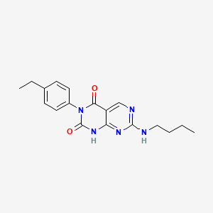 molecular formula C18H21N5O2 B3034715 7-(butylamino)-3-(4-ethylphenyl)pyrimido[4,5-d]pyrimidine-2,4(1H,3H)-dione CAS No. 2108819-88-9