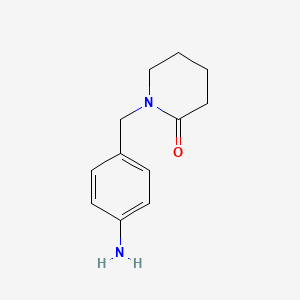 molecular formula C12H16N2O B3034717 1-[(4-Aminophenyl)methyl]piperidin-2-one CAS No. 21172-66-7
