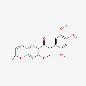 molecular formula C23H22O6 B3034718 2',4',5'-Trimethoxy-2'',2''-dimethylpyrano[5'',6'':6,7]isoflavone CAS No. 211799-56-3