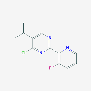 molecular formula C12H11ClFN3 B3034722 4-Chloro-2-(3-fluoropyridin-2-yl)-5-isopropylpyrimidine CAS No. 2119574-84-2