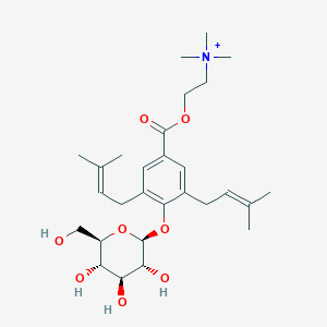 molecular formula C28H44NO8+ B3034729 Kuramerine CAS No. 21284-19-5