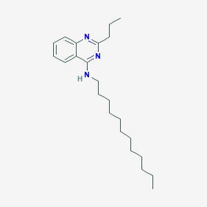 molecular formula C23H37N3 B303474 N-dodecyl-2-propyl-4-quinazolinamine 