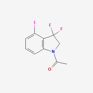 molecular formula C10H8F2INO B3034743 1-(3,3-二氟-4-碘吲哚啉-1-基)乙烷-1-酮 CAS No. 2169224-35-3