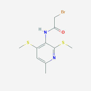 molecular formula C10H13BrN2OS2 B3034744 2-Bromo-N-(6-methyl-2,4-bis(methylthio)pyridin-3-yl)acetamide CAS No. 217096-06-5