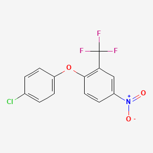 molecular formula C13H7ClF3NO3 B3034748 1-(4-Chlorophenoxy)-4-nitro-2-(trifluoromethyl)benzene CAS No. 21802-08-4