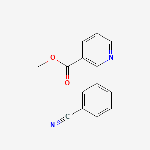 molecular formula C14H10N2O2 B3034749 2-(3-Cyano-phenyl)-nicotinic acid methyl ester CAS No. 218138-59-1
