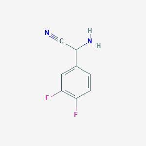 molecular formula C8H6F2N2 B3034750 2-Amino-2-(3,4-difluorophenyl)acetonitrile CAS No. 218449-30-0