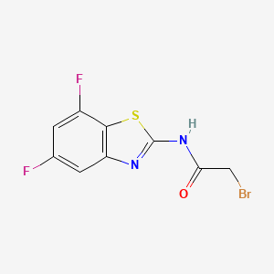 2-bromo-N-(5,7-difluoro-1,3-benzothiazol-2-yl)acetamide