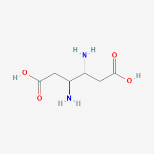 molecular formula C6H12N2O4 B3034760 3,4-Diaminohexanedioic acid CAS No. 219665-74-4