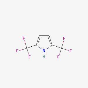 molecular formula C6H3F6N B3034768 2,5-bis(trifluoromethyl)-1H-pyrrole CAS No. 220072-95-7