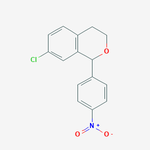 molecular formula C15H12ClNO3 B3034772 7-Chloro-1-(4-nitrophenyl)isochromane CAS No. 220444-99-5