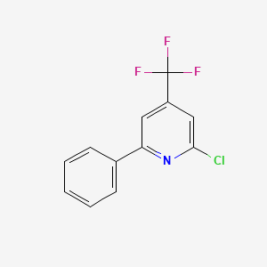 molecular formula C12H7ClF3N B3034779 2-Chloro-6-phenyl-4-(trifluoromethyl)pyridine CAS No. 22123-13-3