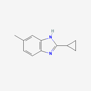 molecular formula C11H12N2 B3034781 2-环丙基-5-甲基-1H-苯并咪唑 CAS No. 221548-37-4