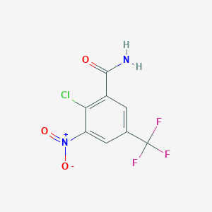 molecular formula C8H4ClF3N2O3 B3034784 2-Chloro-3-nitro-5-(trifluoromethyl)benzamide CAS No. 22227-47-0