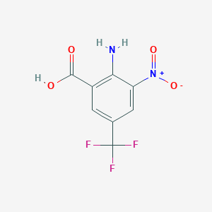 molecular formula C8H5F3N2O4 B3034785 2-Amino-3-nitro-5-(trifluoromethyl)benzoic acid CAS No. 22227-60-7
