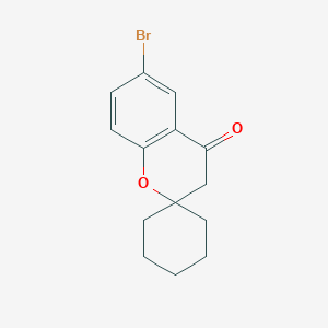 molecular formula C14H15BrO2 B3034789 6-溴螺[色满-2,1'-环己烷]-4-酮 CAS No. 223416-26-0