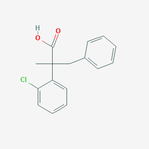 2-(2-Chlorophenyl)-2-methyl-3-phenylpropanoic acid