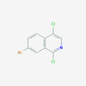 molecular formula C9H4BrCl2N B3034794 7-Bromo-1,4-dichloroisoquinoline CAS No. 223671-13-4