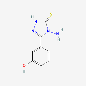 molecular formula C8H8N4OS B3034796 3-(4-Amino-5-mercapto-4H-1,2,4-triazol-3-yl)phenol CAS No. 223919-21-9