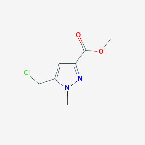 molecular formula C7H9ClN2O2 B3034797 5-Chloromethyl-1-methyl-1H-pyrazole-3-carboxylic acid methyl ester CAS No. 2245938-86-5