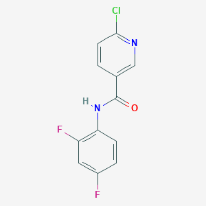 6-chloro-N-(2,4-difluorophenyl)pyridine-3-carboxamide