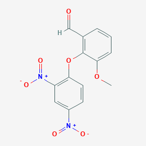 2-(2,4-Dinitrophenoxy)-3-methoxybenzaldehyde