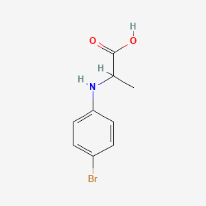 molecular formula C9H10BrNO2 B3034800 2-(4-Bromoanilino)propanoic acid CAS No. 2254826-27-0