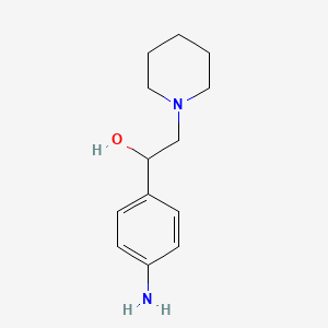 molecular formula C13H20N2O B3034808 1-(4-Amino-phenyl)-2-piperidin-1-yl-ethanol CAS No. 229007-41-4