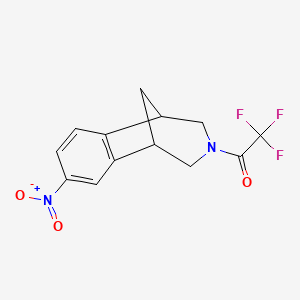 7-nitro-3-(trifluoroacetyl)-2,3,4,5-tetrahydro-1H-1,5-methano-3-benzazepine