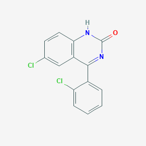 molecular formula C14H8Cl2N2O B3034819 6-chloro-4-(2-chlorophenyl)-2(1H)-quinazolinone CAS No. 23441-87-4