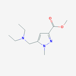 5-Diethylaminomethyl-1-methyl-1H-pyrazole-3-carboxylic acid methyl ester