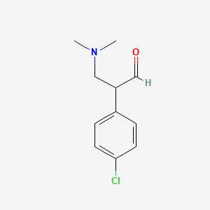 molecular formula C11H14ClNO B3034827 2-(4-Chloro-phenyl)-3-dimethylamino-propionaldehyde CAS No. 2368871-31-0