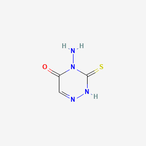 molecular formula C3H4N4OS B3034829 4-amino-3-sulfanyl-1,2,4-triazin-5(4H)-one CAS No. 23702-90-1