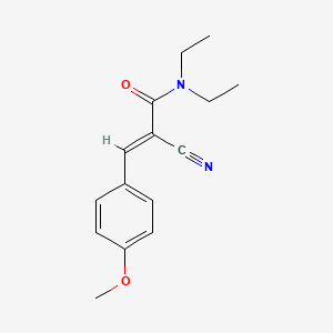 molecular formula C15H18N2O2 B3034832 (2E)-2-cyano-N,N-diethyl-3-(4-methoxyphenyl)prop-2-enamide CAS No. 23795-68-8