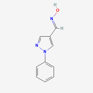 N-[(1-Phenyl-1h-pyrazol-4-yl)methylidene]hydroxylamine