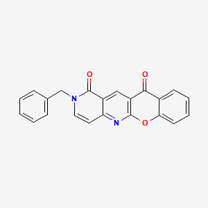 molecular formula C22H14N2O3 B3034836 2-benzyl-1H-chromeno[2,3-b][1,6]naphthyridine-1,11(2H)-dione CAS No. 240799-43-3