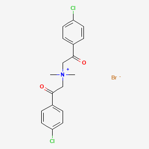 2-(4-chlorophenyl)-N-[2-(4-chlorophenyl)-2-oxoethyl]-N,N-dimethyl-2-oxo-1-ethanaminium bromide