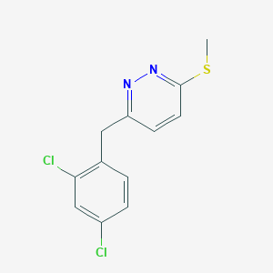 molecular formula C12H10Cl2N2S B3034846 3-(2,4-Dichlorobenzyl)-6-(methylsulfanyl)pyridazine CAS No. 241132-71-8