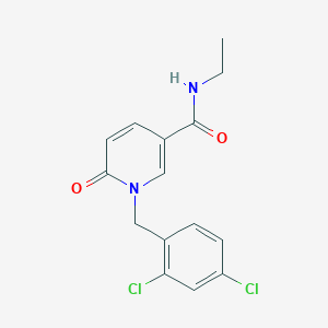 1-(2,4-dichlorobenzyl)-N-ethyl-6-oxo-1,6-dihydro-3-pyridinecarboxamide