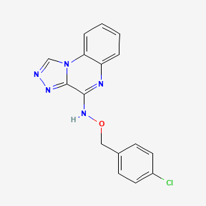 molecular formula C16H12ClN5O B3034881 4-{[(4-氯苄基)氧基]氨基}[1,2,4]三唑并[4,3-a]喹喔啉 CAS No. 245039-35-4