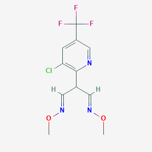 (E)-2-[3-Chloro-5-(trifluoromethyl)pyridin-2-yl]-N,N'-dimethoxypropane-1,3-diimine