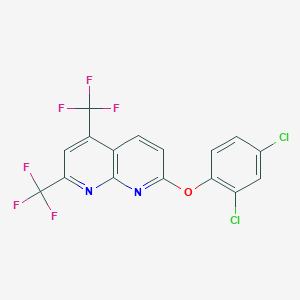 7-(2,4-Dichlorophenoxy)-2,4-bis(trifluoromethyl)-1,8-naphthyridine