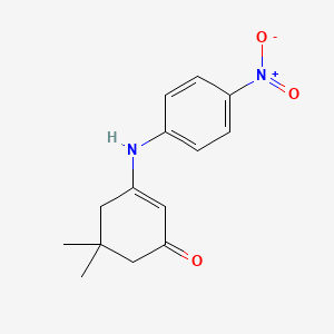 5,5-Dimethyl-3-[(4-nitrophenyl)amino]cyclohex-2-en-1-one
