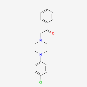 2-[4-(4-Chlorophenyl)piperazino]-1-phenyl-1-ethanone