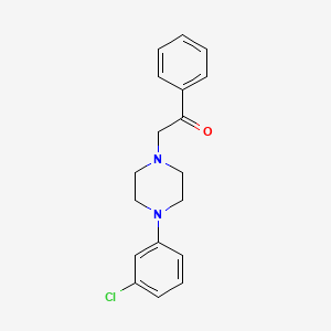 2-[4-(3-Chlorophenyl)piperazino]-1-phenyl-1-ethanone